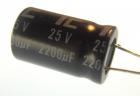 Aluminum Electrolytic - 2200uF @ 25v - Radial
