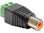 RCA Female to 2 pin Screw Terminal Adapter RCA Female to 2 pin Screw Terminal Adapter