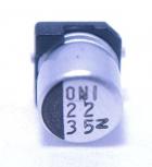 SMT Aluminum Capacitor - 22uF @ 35v