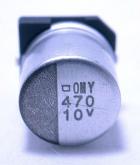 SMT Aluminum Capacitor - 470uF @ 10v
