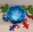 Beautiful Floral Ring Tray, Bathroom Decor, Soap dish