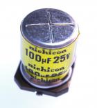 SMT Aluminum Capacitor - 100uF @ 25v