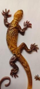Brown and gold Gecko Lizard
