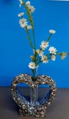 Heart Shaped Resin Vase made with SMD parts