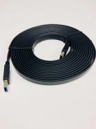 USB Type-A Male to Male Flat Cable - 16ft