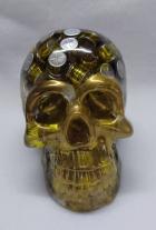 Decorative Resin Skull with Aluminum Capacitors