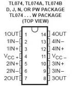 TL074 Quad JFET Op Amp