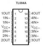TL084 Quad JFET Op Amp