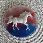 Beautiful Resin Horse Ornament