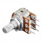 500K Dual Potentiometer - 1/2 Watt, Linear, PCB or Panel Mount