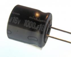 Aluminum Electrolytic - 1000uF @ 16v - Radial