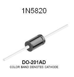 1N5820 - 3 Amp Schottky Power Diode