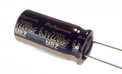 Aluminum Electrolytic - 2200uF @ 6.3v - Radial