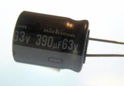 Aluminum Electrolytic - 390uF @ 63v- Radial