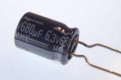 Aluminum Electrolytic - 680uF @ 6.3v - Radial
