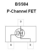 SMT FET - BSS84 P-Channel