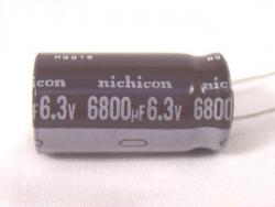 Aluminum Electrolytic - 6800uF @ 6.3v - Radial