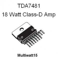 TDA7481 18-Watt Audio Amplifier