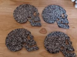 SMT Skull coasters